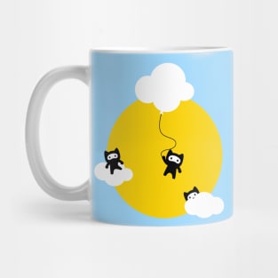 Ninja cats in the sky Mug